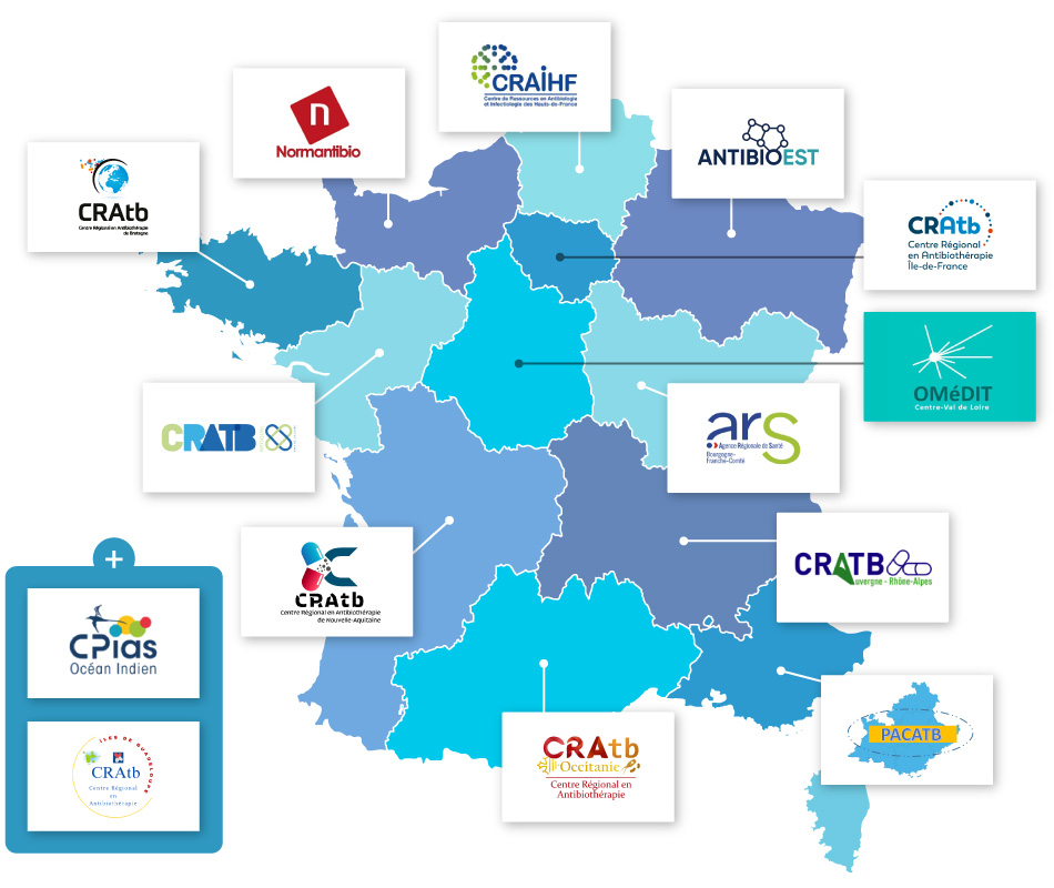 Carte de France des CRAtb